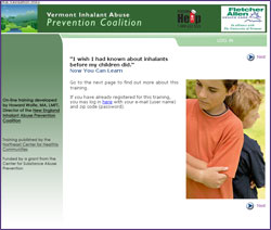 Vermont Inhalant Abuse Training