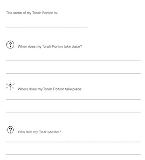 D'var Torah Graphic Organizer
