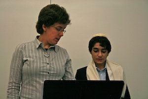 Ethan and his tutor Vicki
