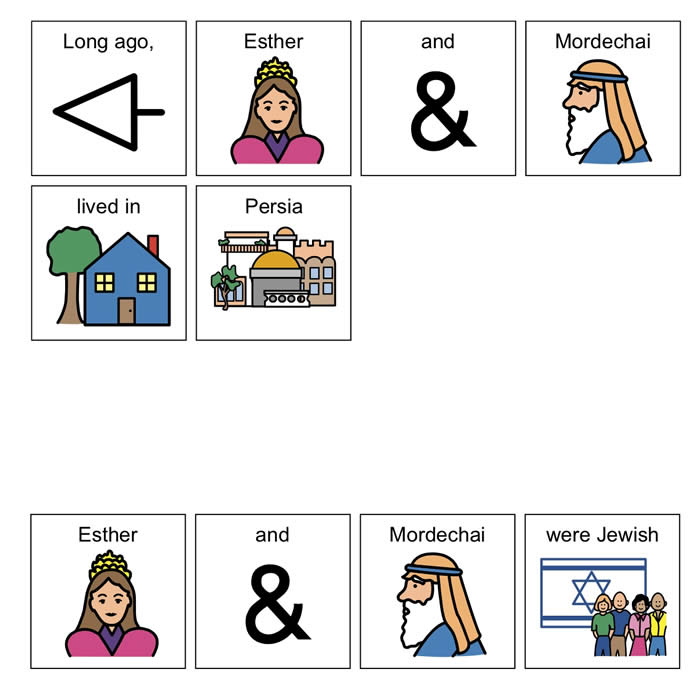 The Purim Story in Boardmaker